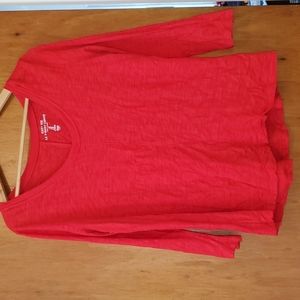 Red long sleeve light sweater from the Gap